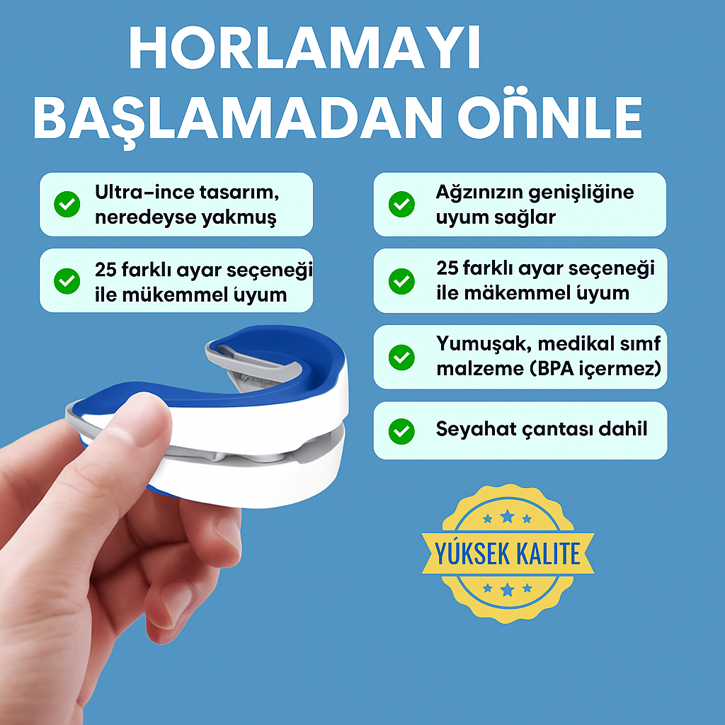 WellFit Pro®Ayarlanabilir Horlama Önleyici Ağızlık